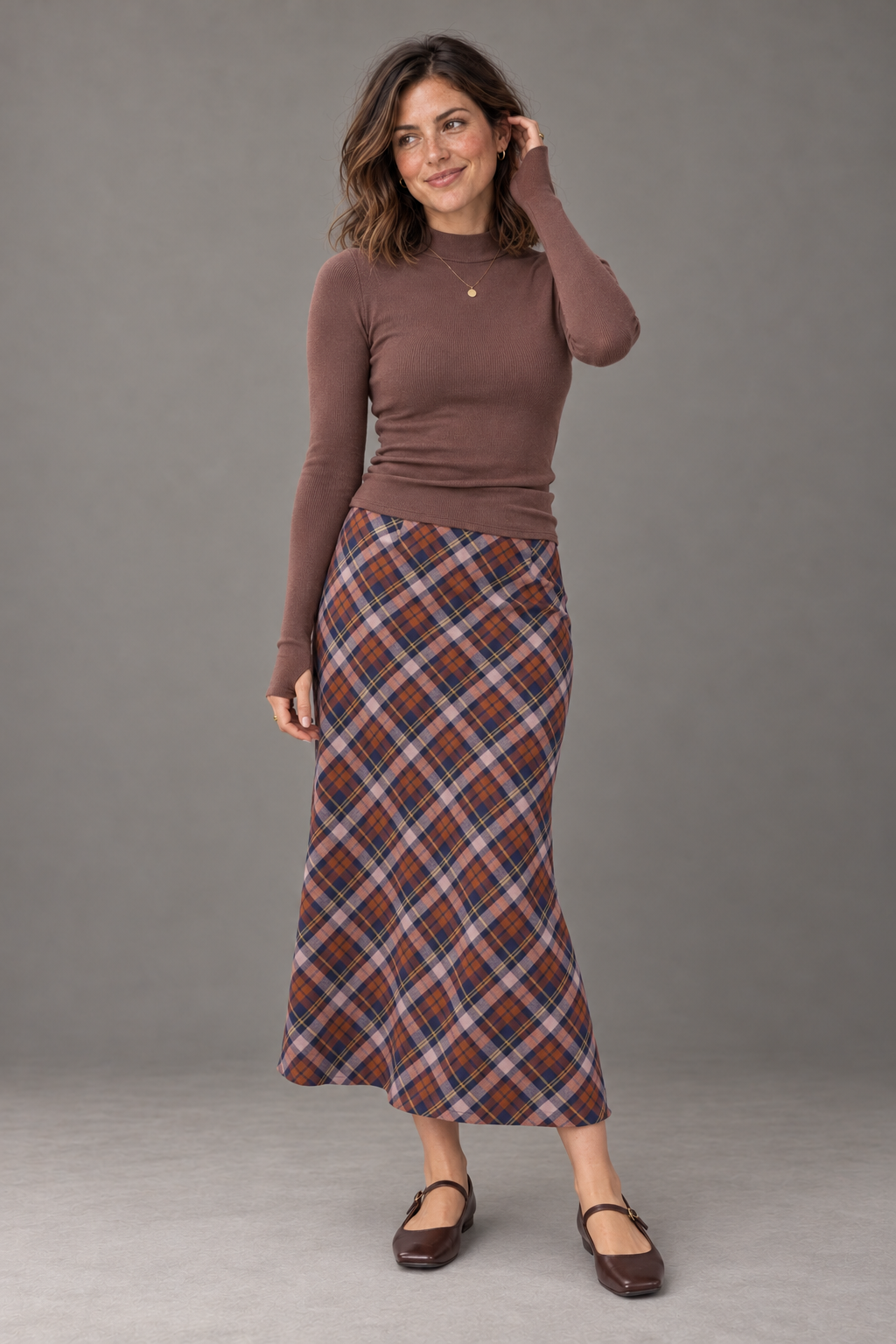 Ronan Knit Top in Brown | Sadie &amp; Sage