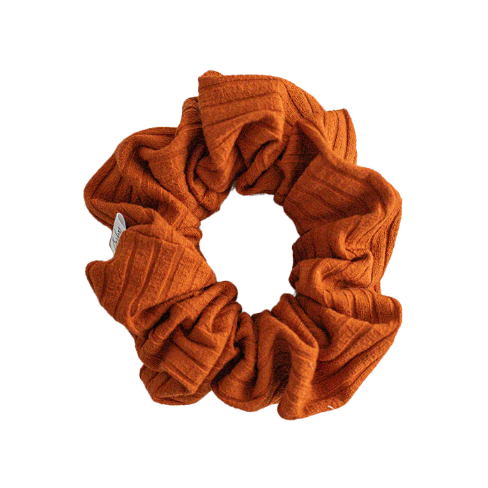 Copper Rib Knit Scrunchie | Barbays