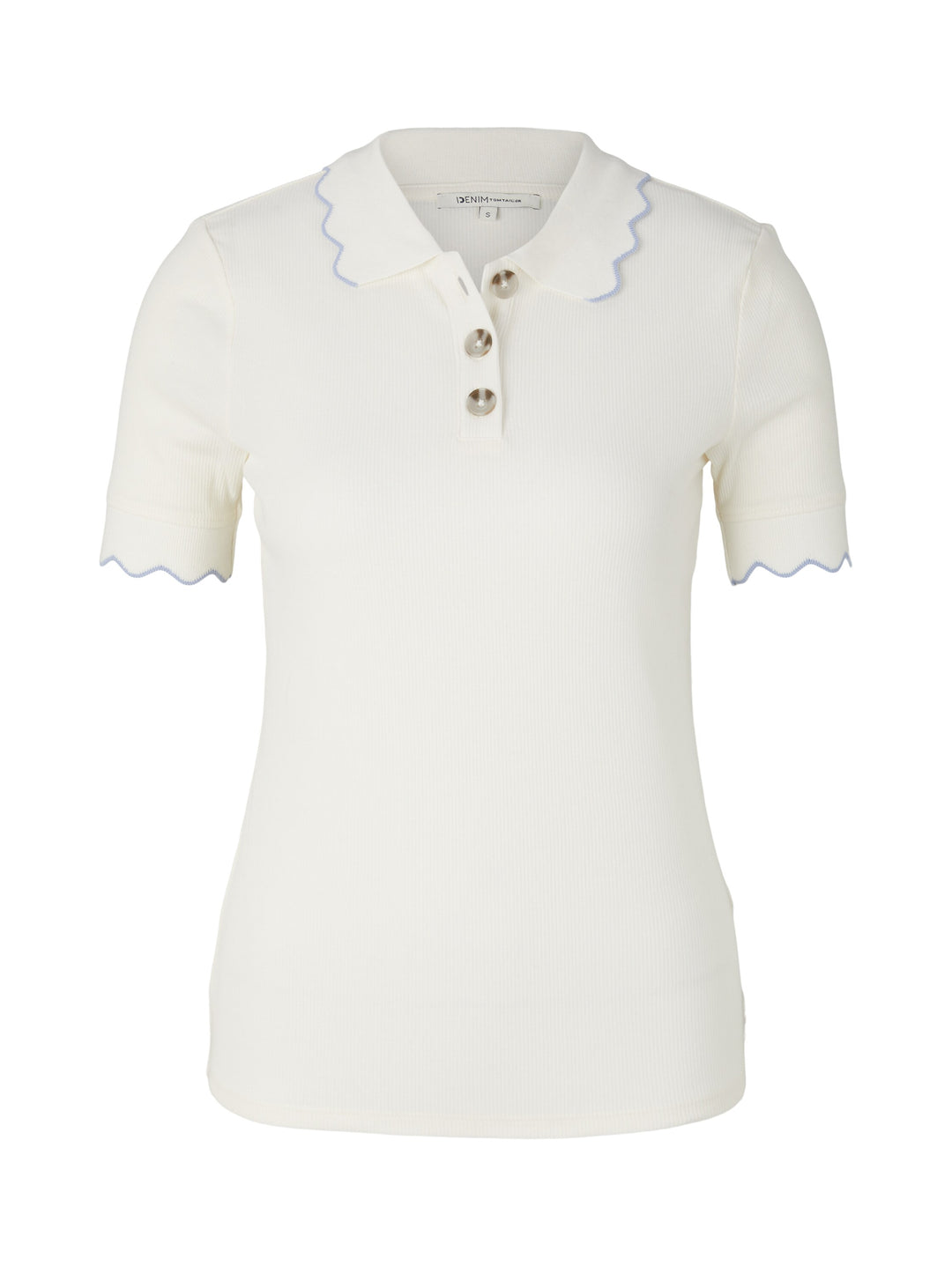 Polo Shirt with Ruffles | Denim Tom Tailor - Clearance