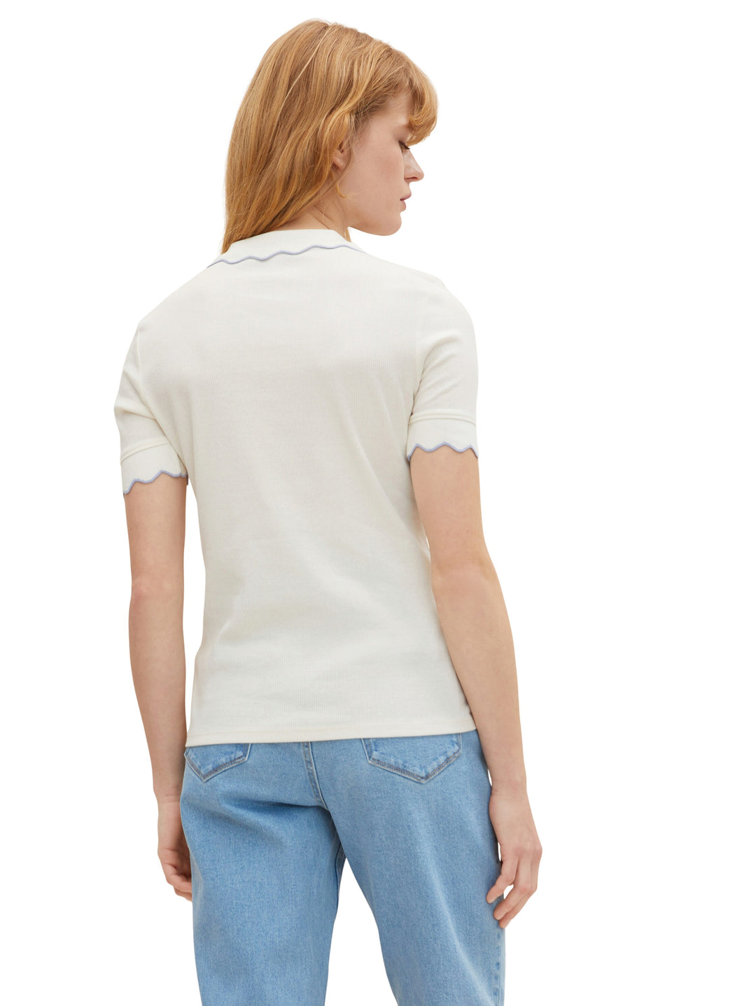 Polo Shirt with Ruffles | Denim Tom Tailor - Clearance