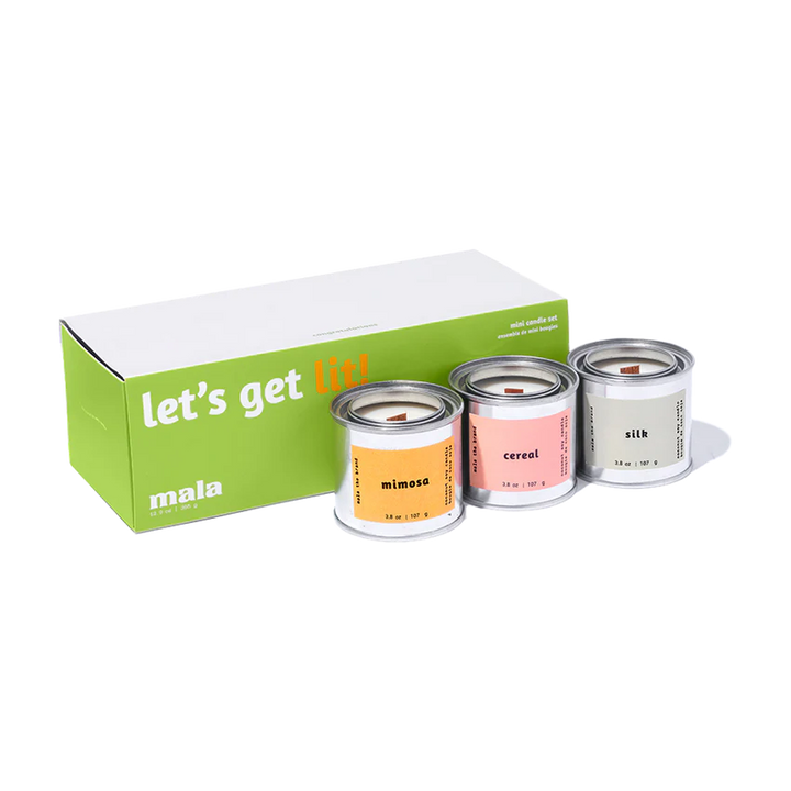 Let's Get Lit - Mini Candle Gift Set | Mala The Brand