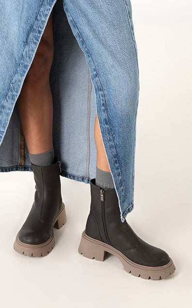 Azio Brown Ankle Boot | Matt & Nat