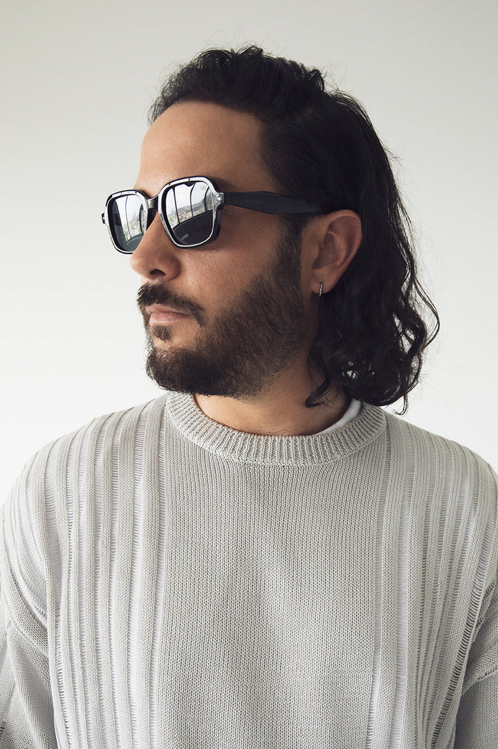 Mejia Recycled Square Sunglasses - Black | Matt & Nat