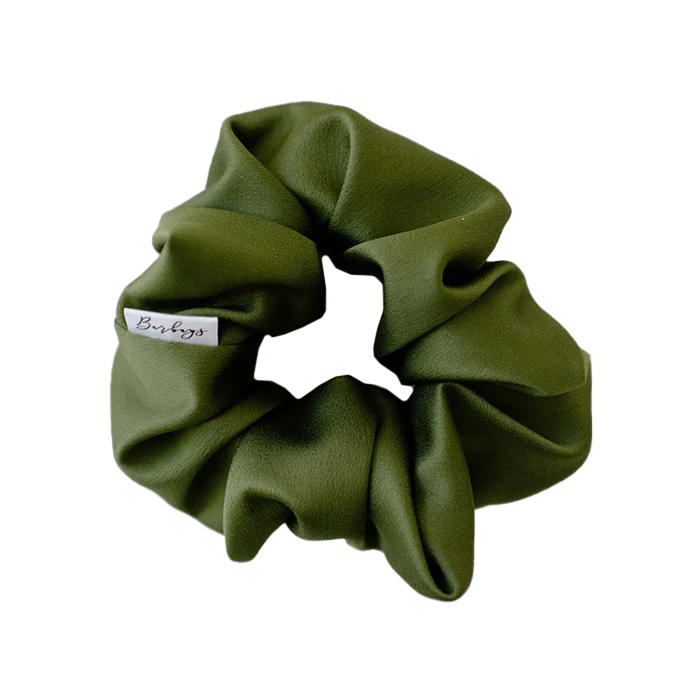 Fern Satin Scrunchie | Barbays