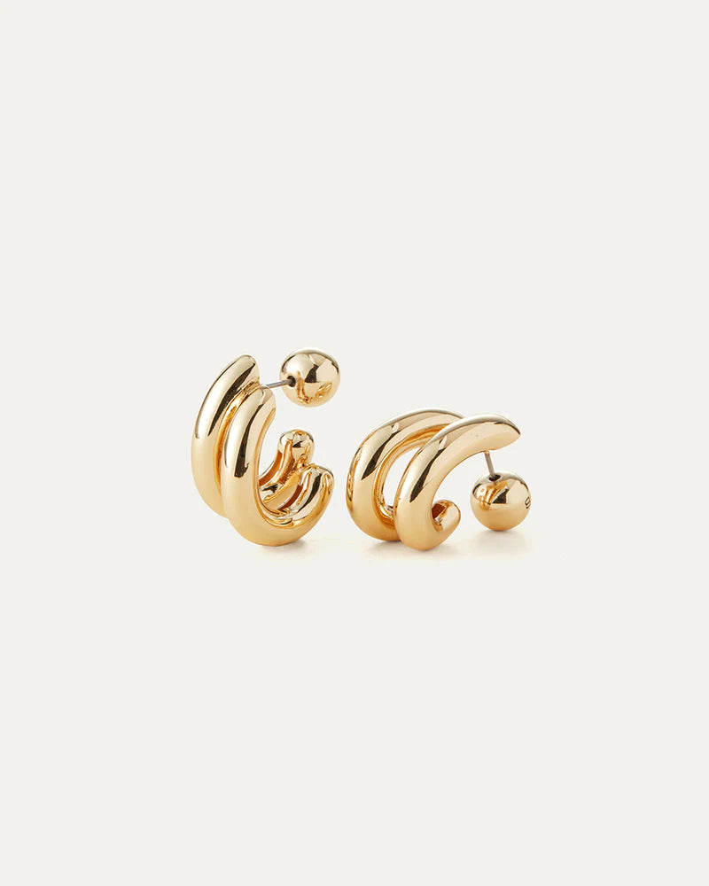 Florence Earrings Gold | Jenny Bird