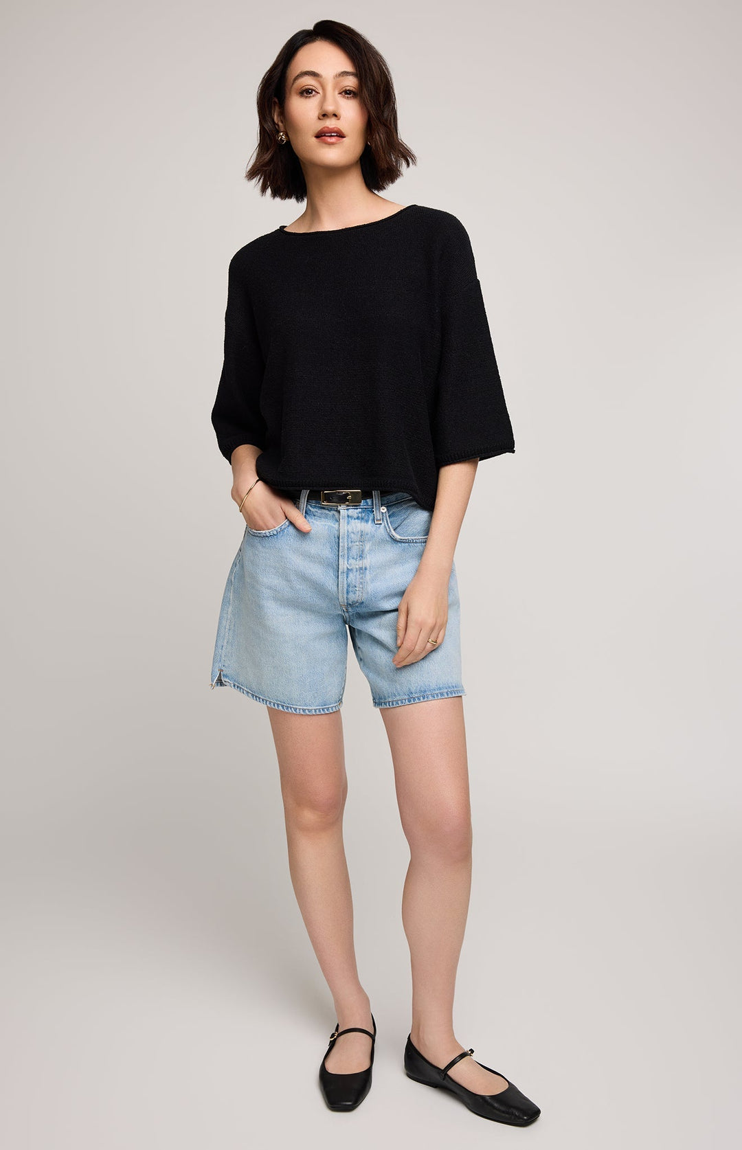 Kerrigan Knit Sweater - Black | Gentle Fawn