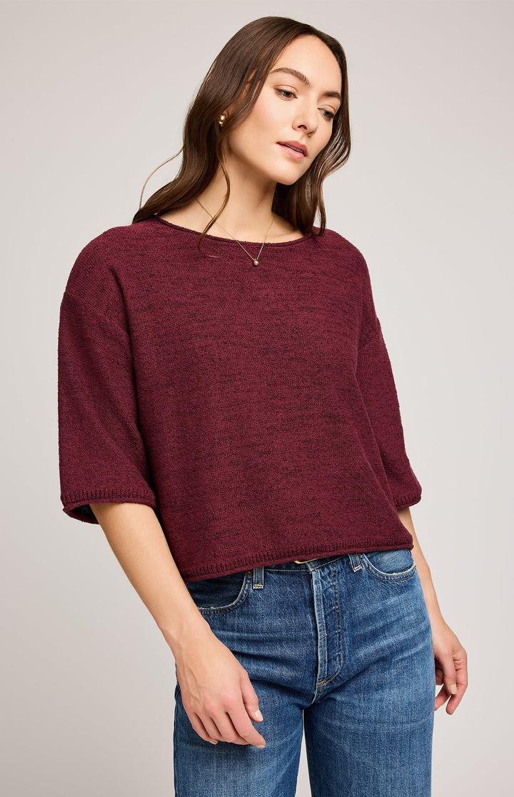 Kerrigan Knit Sweater - Merlot | Gentle Fawn