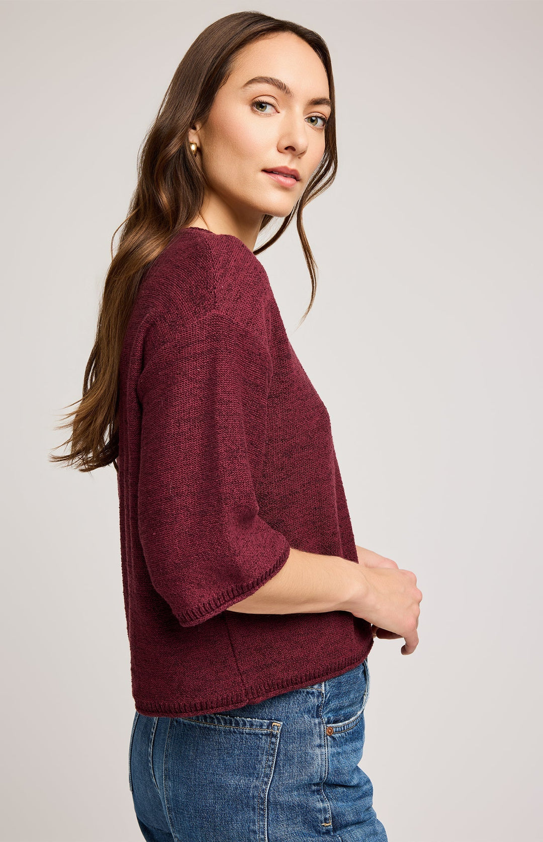 Kerrigan Knit Sweater - Merlot | Gentle Fawn