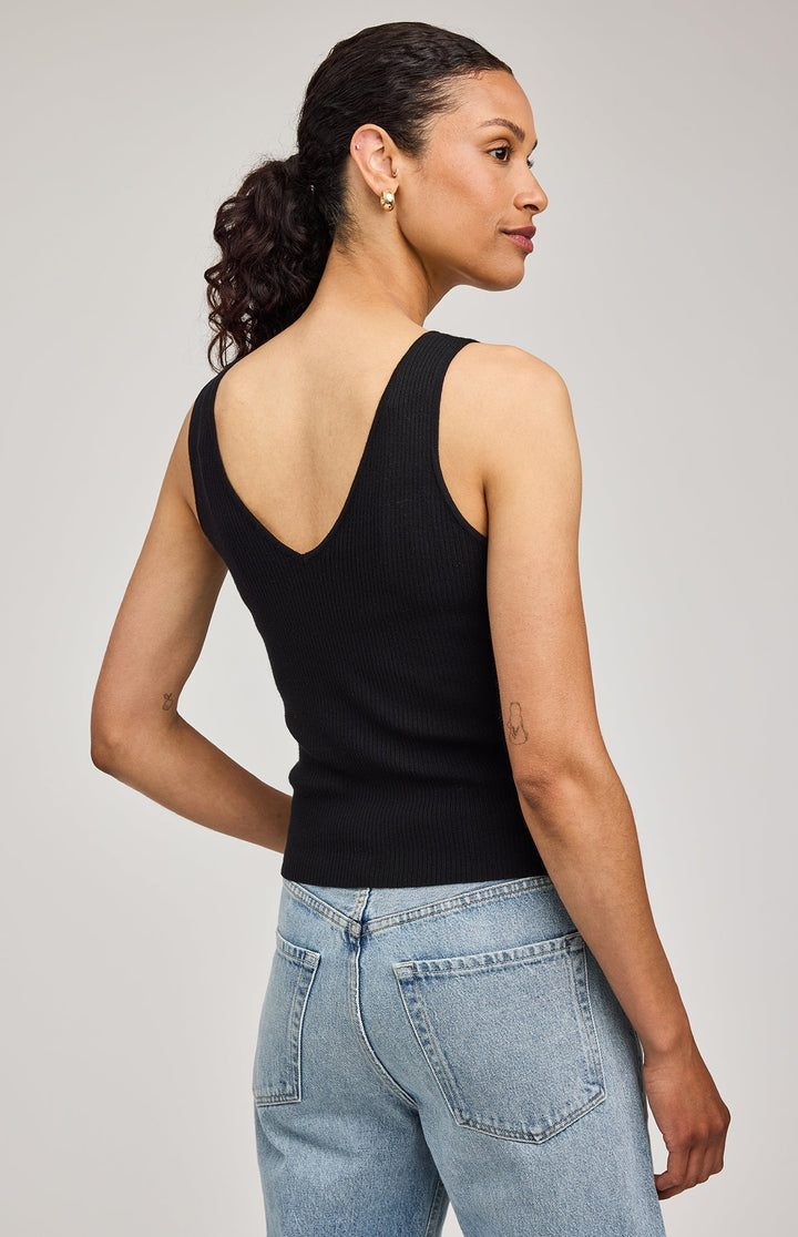 Gina Knit Tank - Black | Gentle Fawn
