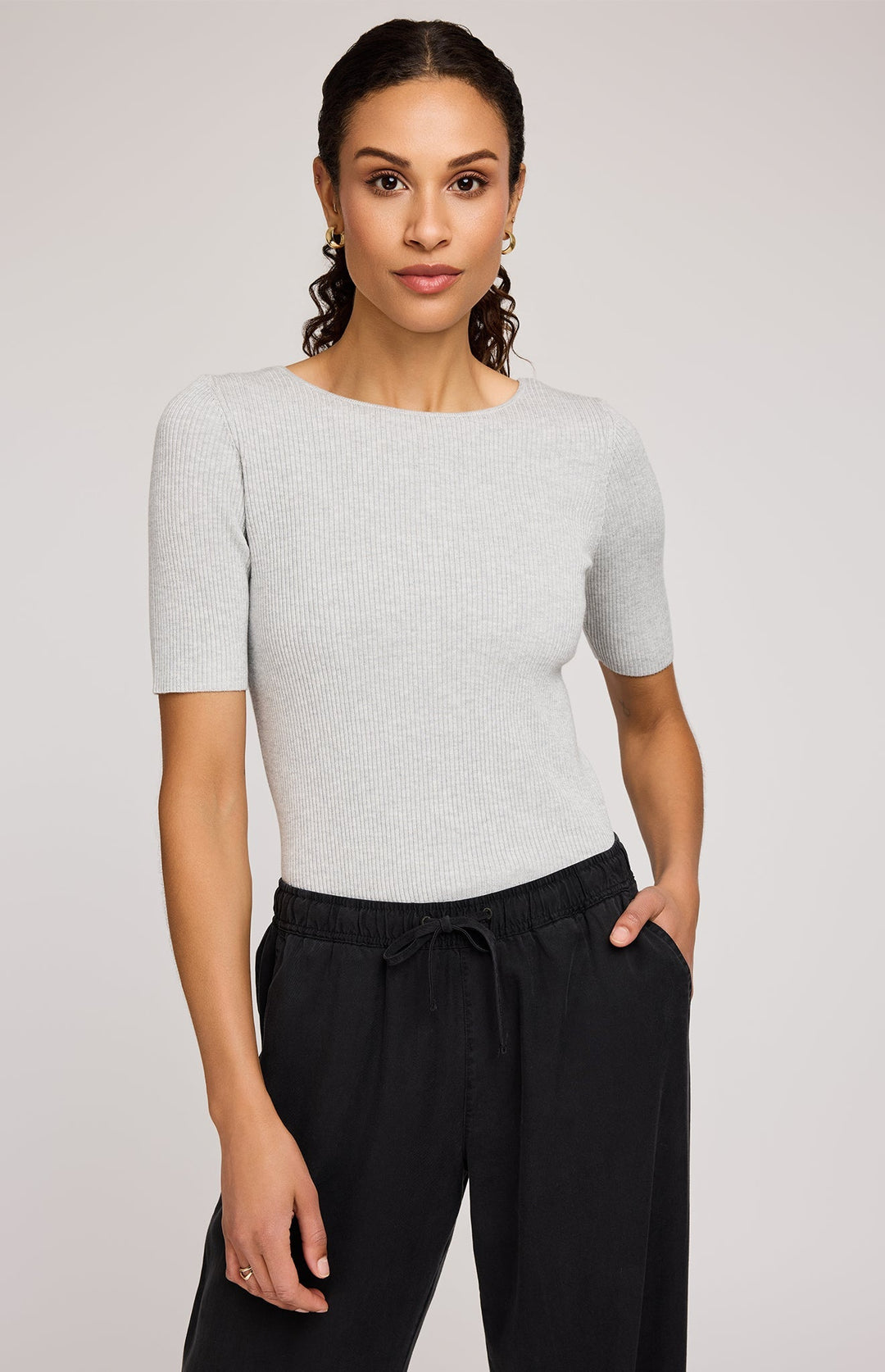 Rooney Knit Top - Heather Ash | Gentle Fawn