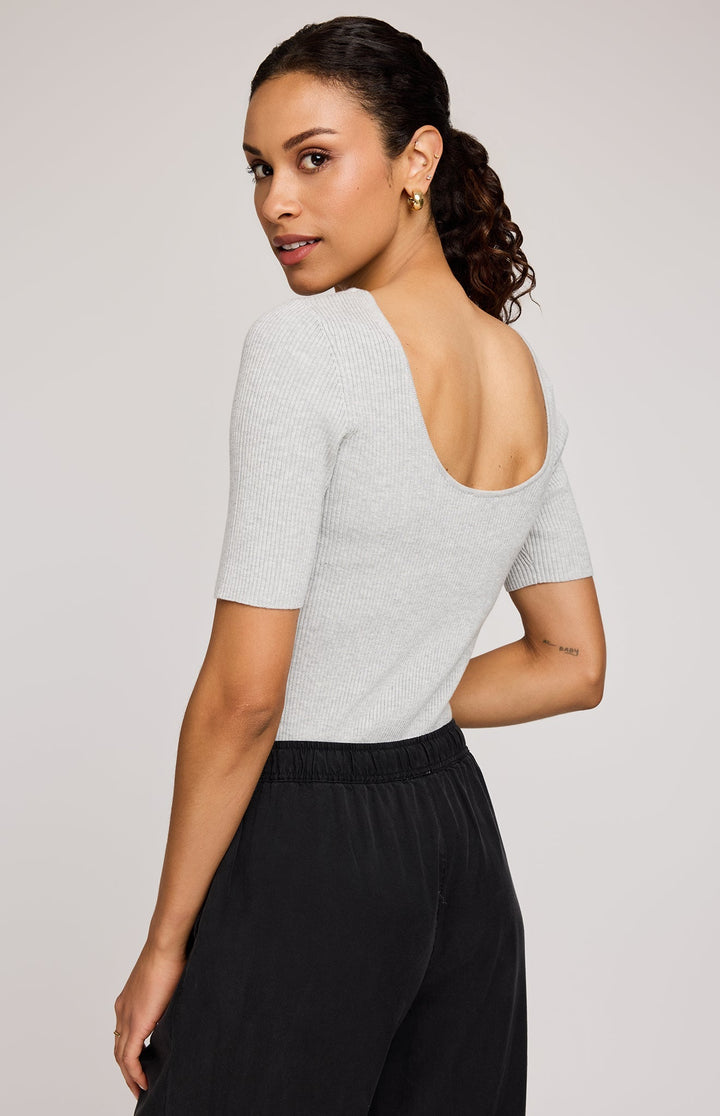 Rooney Knit Top - Heather Ash | Gentle Fawn