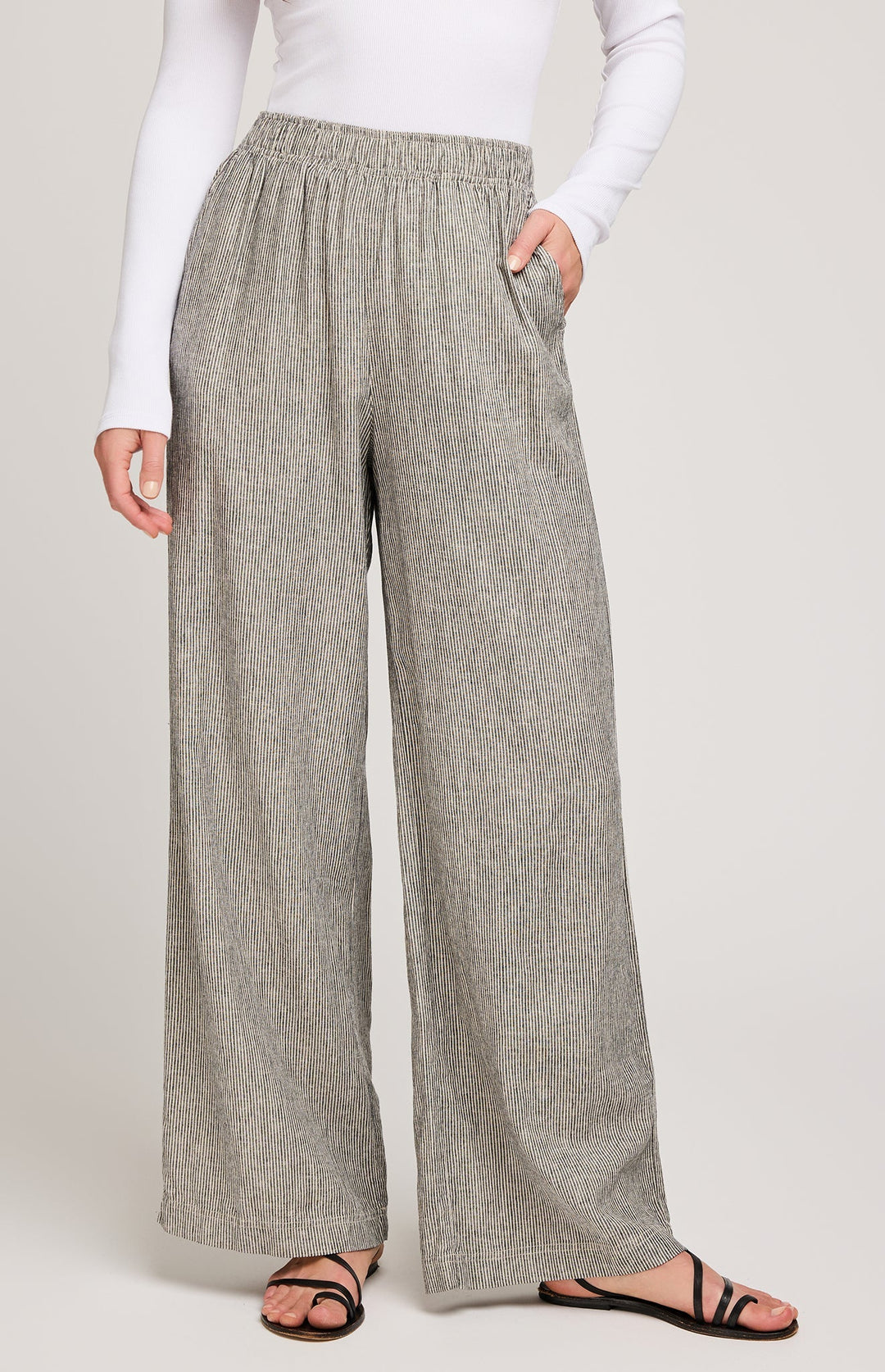 Ellie Pant - Black Stripe | Gentle Fawn