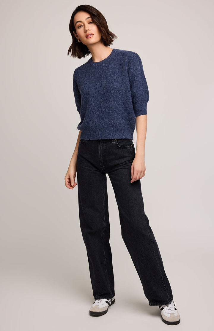 Marisol Light Knit Sweater - Heather Blue | Gentle Fawn