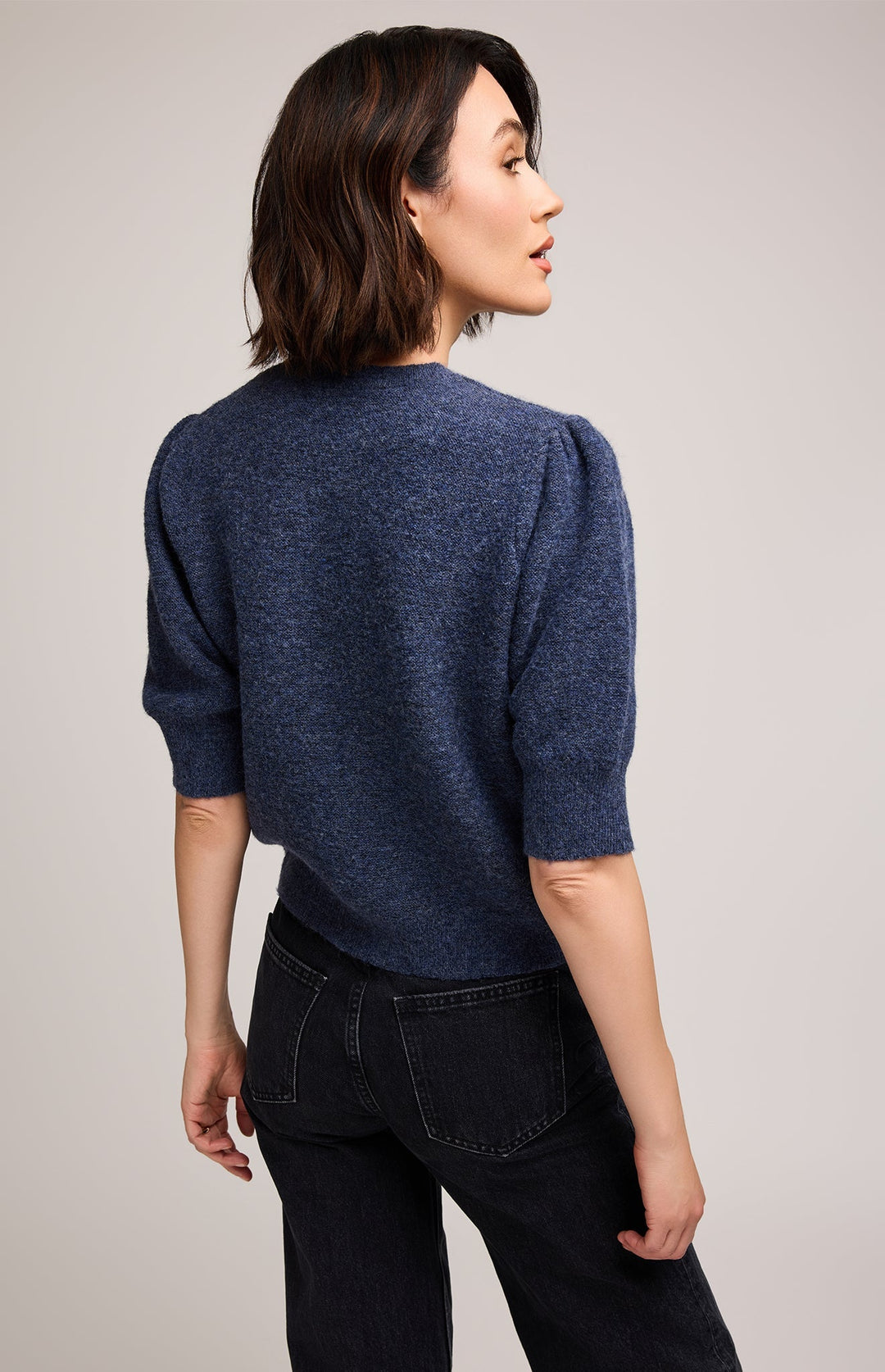 Marisol Light Knit Sweater - Heather Blue | Gentle Fawn