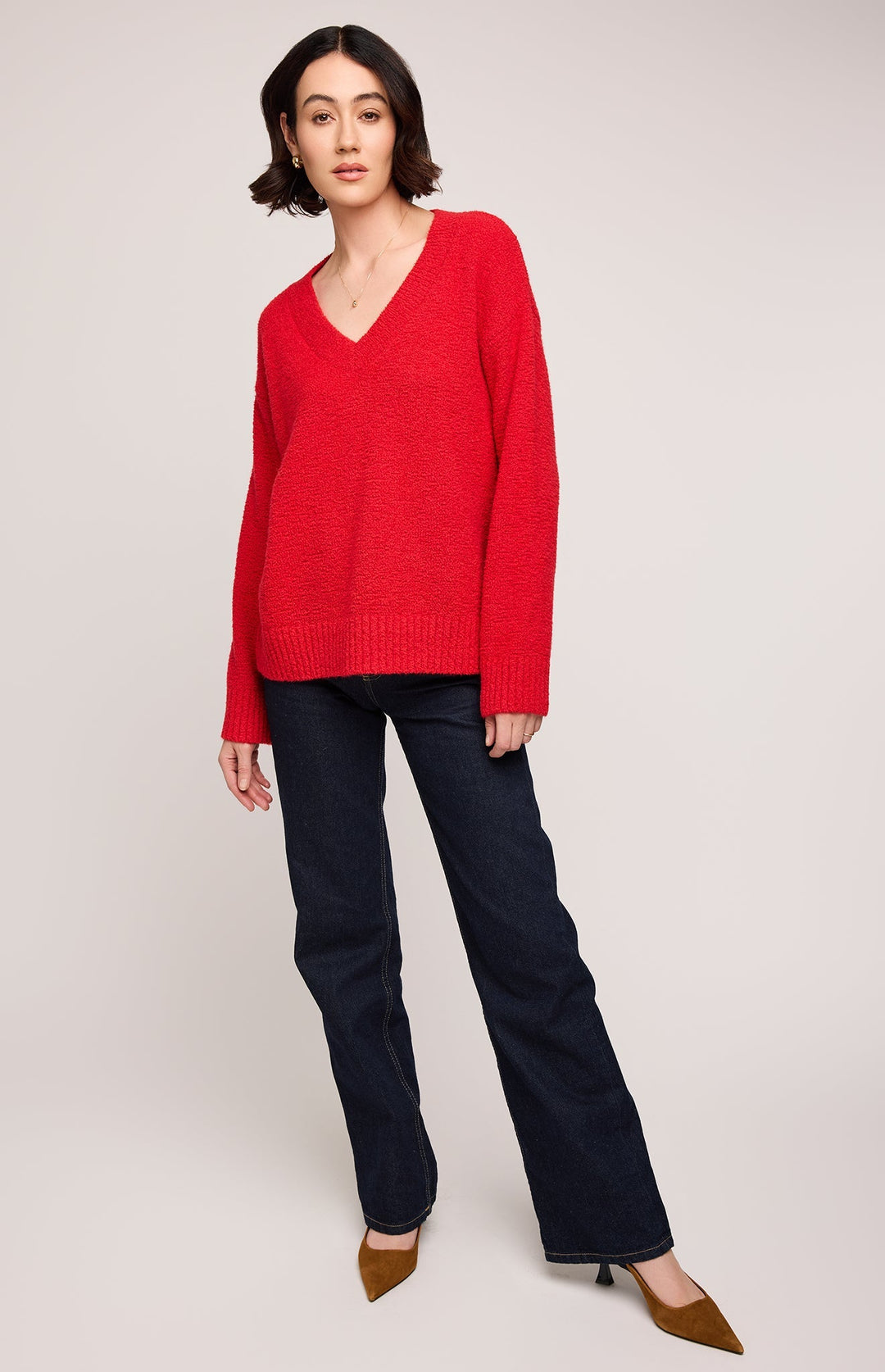 Tilda V-Neck Sweater | Gentle Fawn