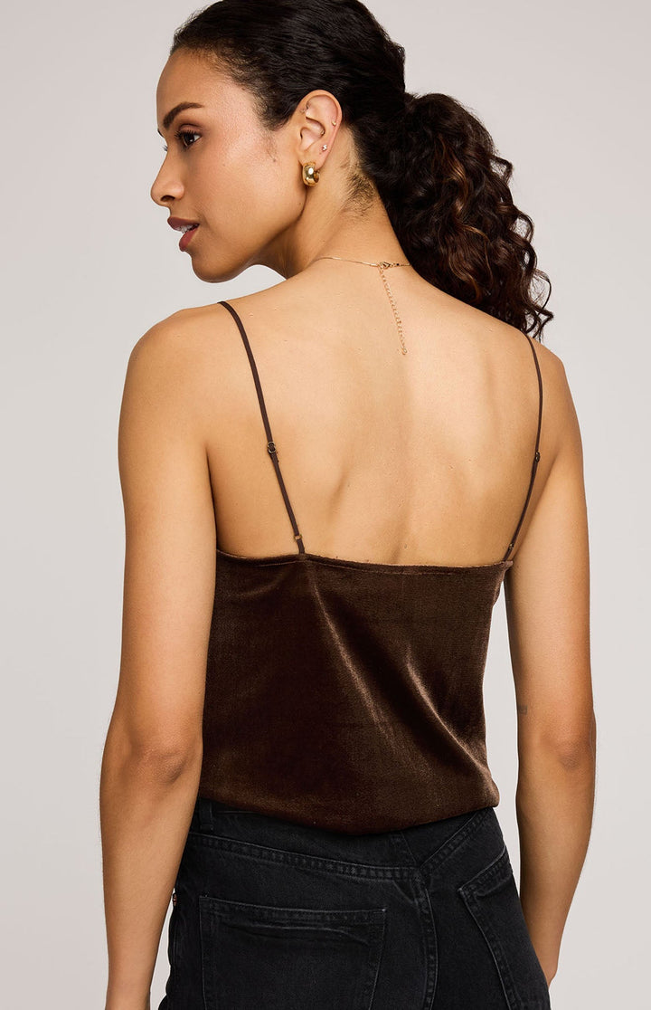 Sophie Velvet Tank - Ganache | Gentle Fawn
