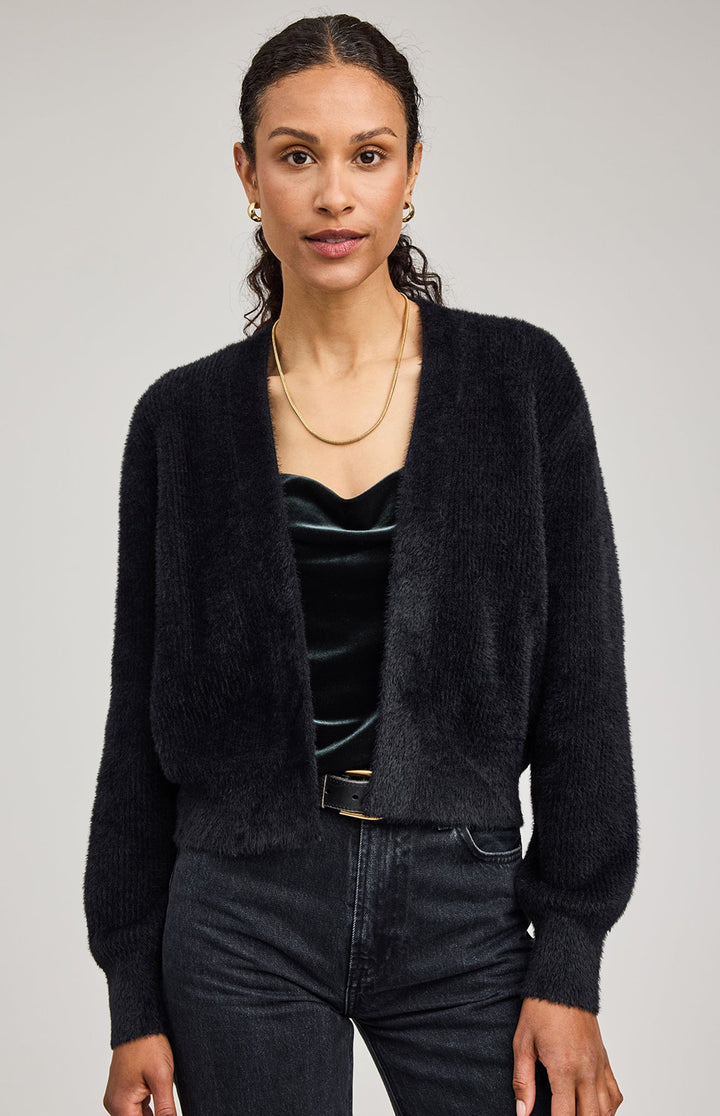 Theodora Cardigan Sweater - Black | Gentle Fawn