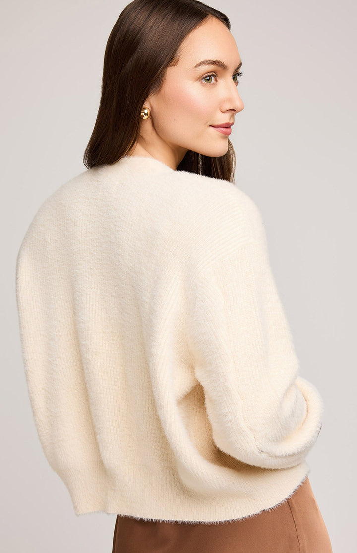 Theodora Cardigan Sweater - Cream | Gentle Fawn