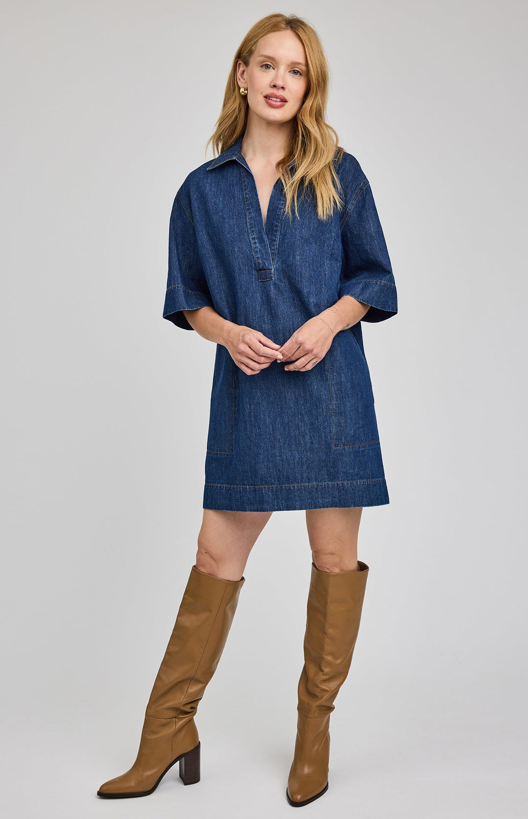 Evelina Denim Dress | Gentle Fawn