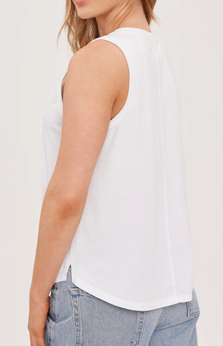 Giselle Cotton Tank in White | Gentle Fawn