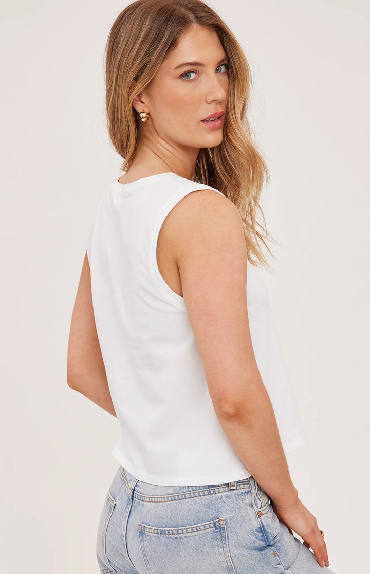 Kate Cotton Tank in White | Gentle Fawn