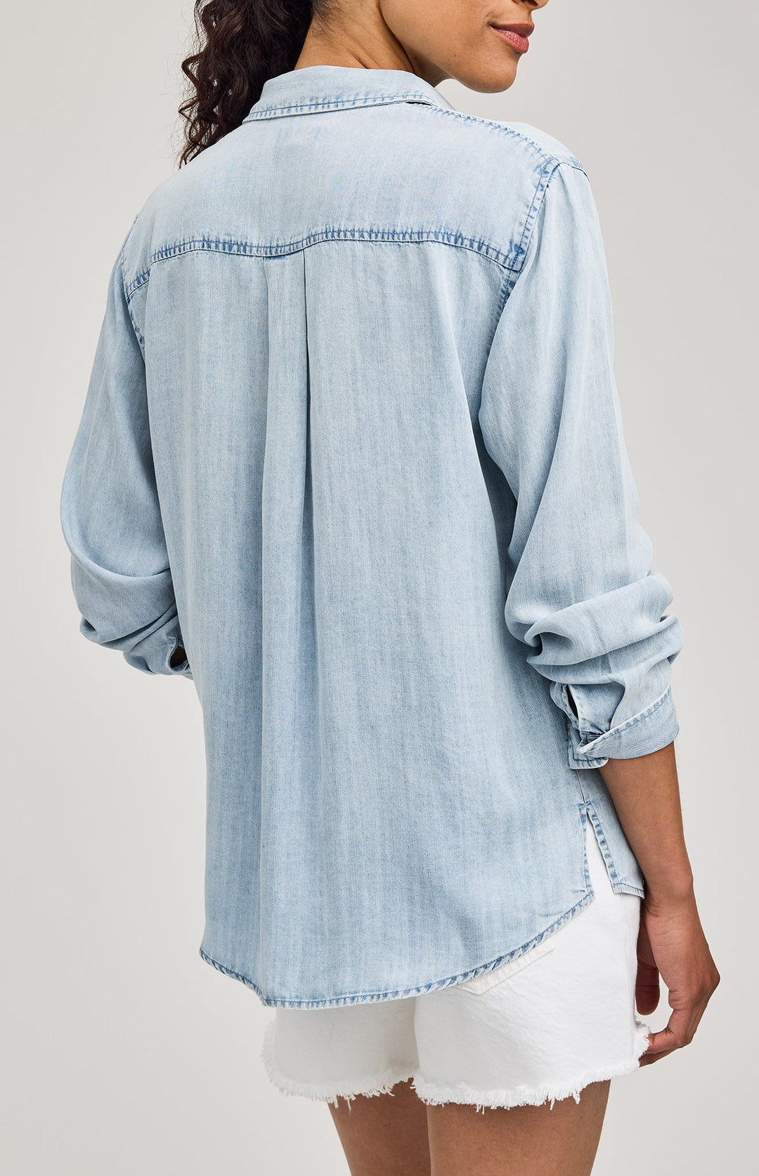 Ozzy Button Down Shirt in Light Blue | Gentle Fawn