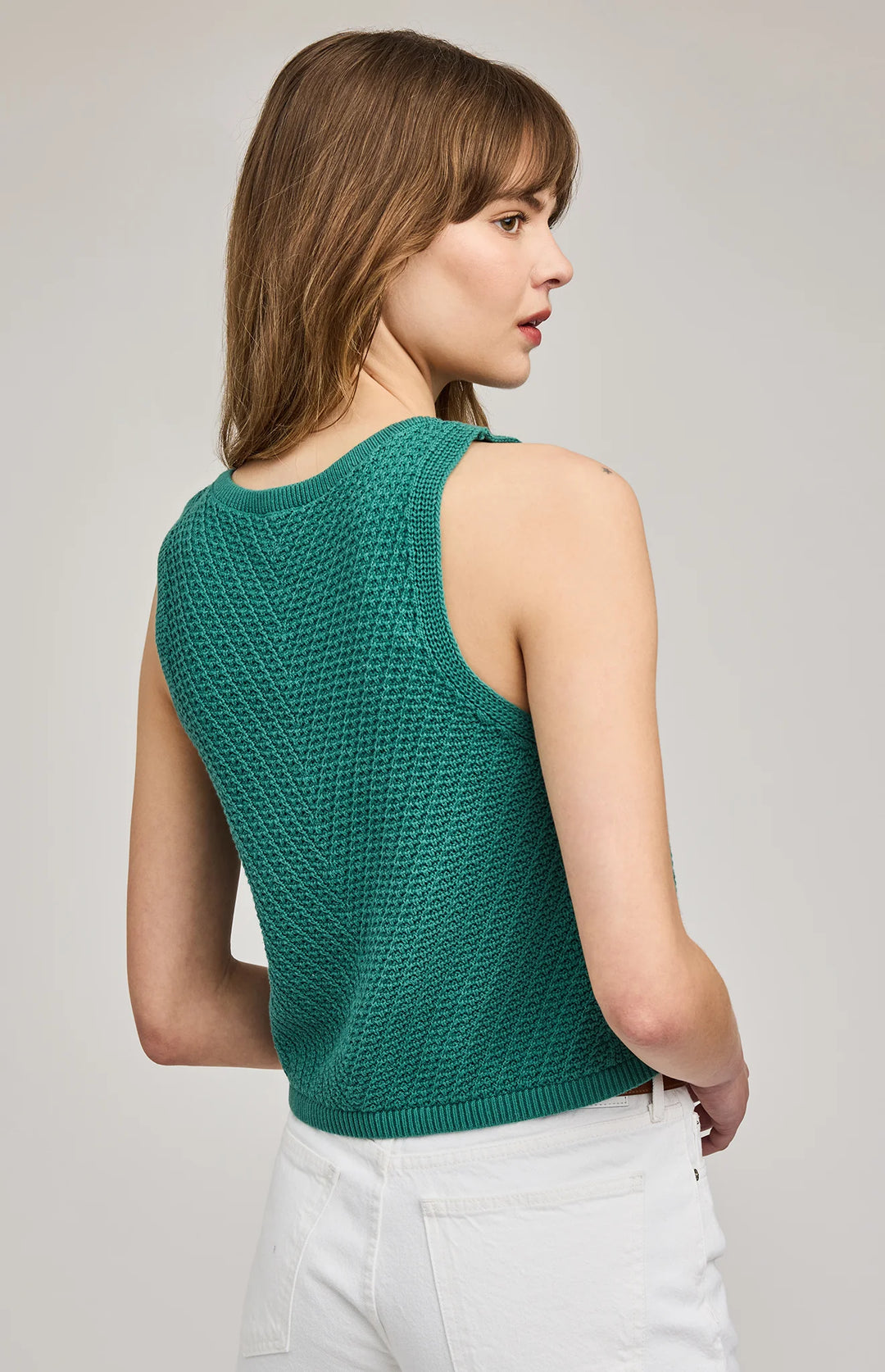 Marissa Knit Tank in Kelly Green | Gentle Fawn
