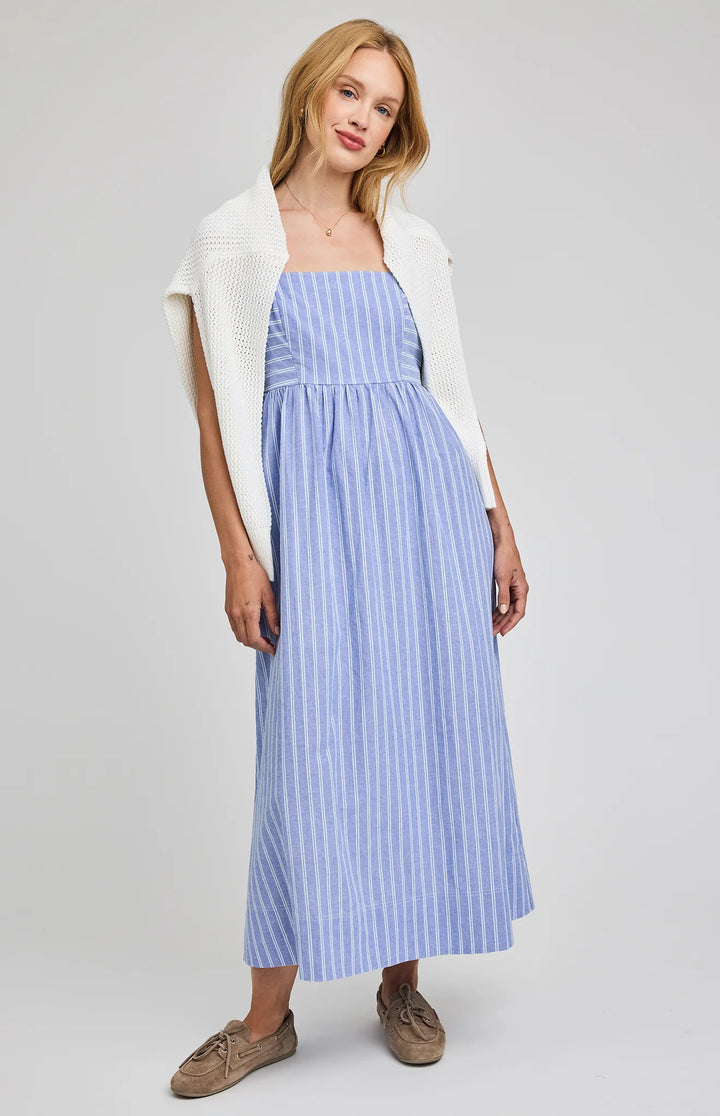 Alicia Striped Midi Dress | Gentle Fawn