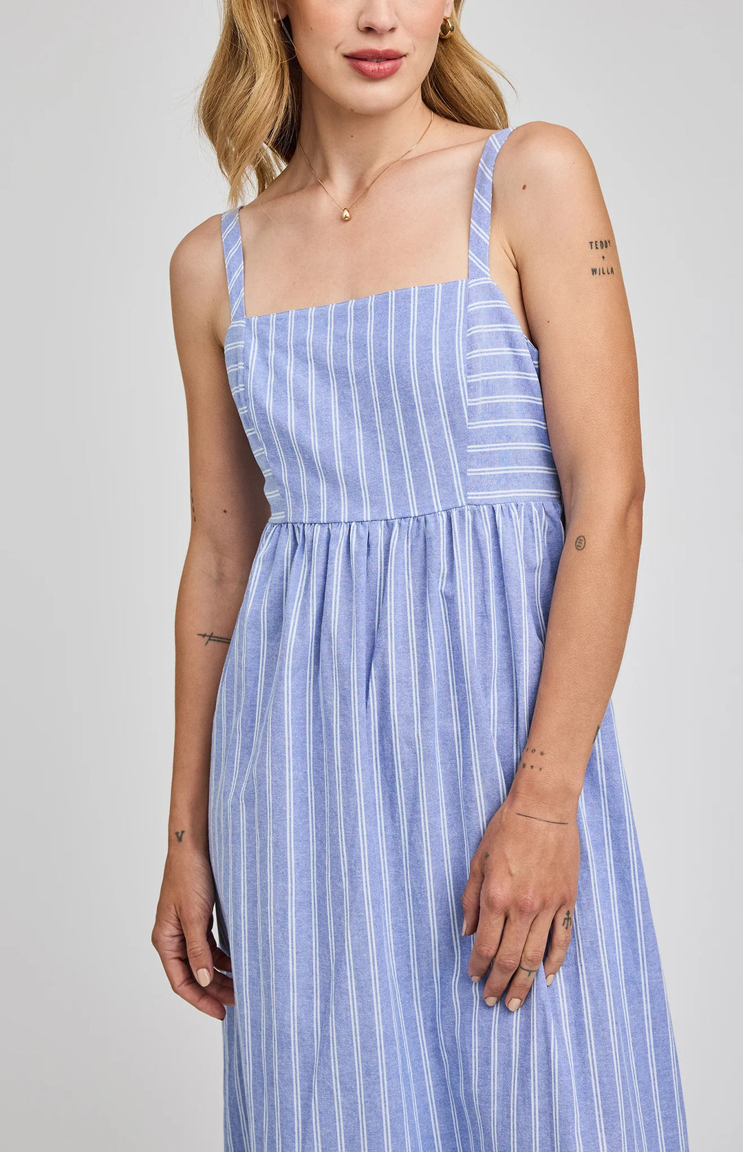 Alicia Striped Midi Dress | Gentle Fawn