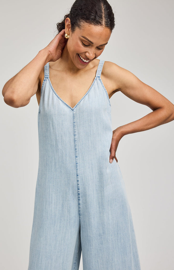 Cambry Jumpsuit in Light Blue | Gentle Fawn