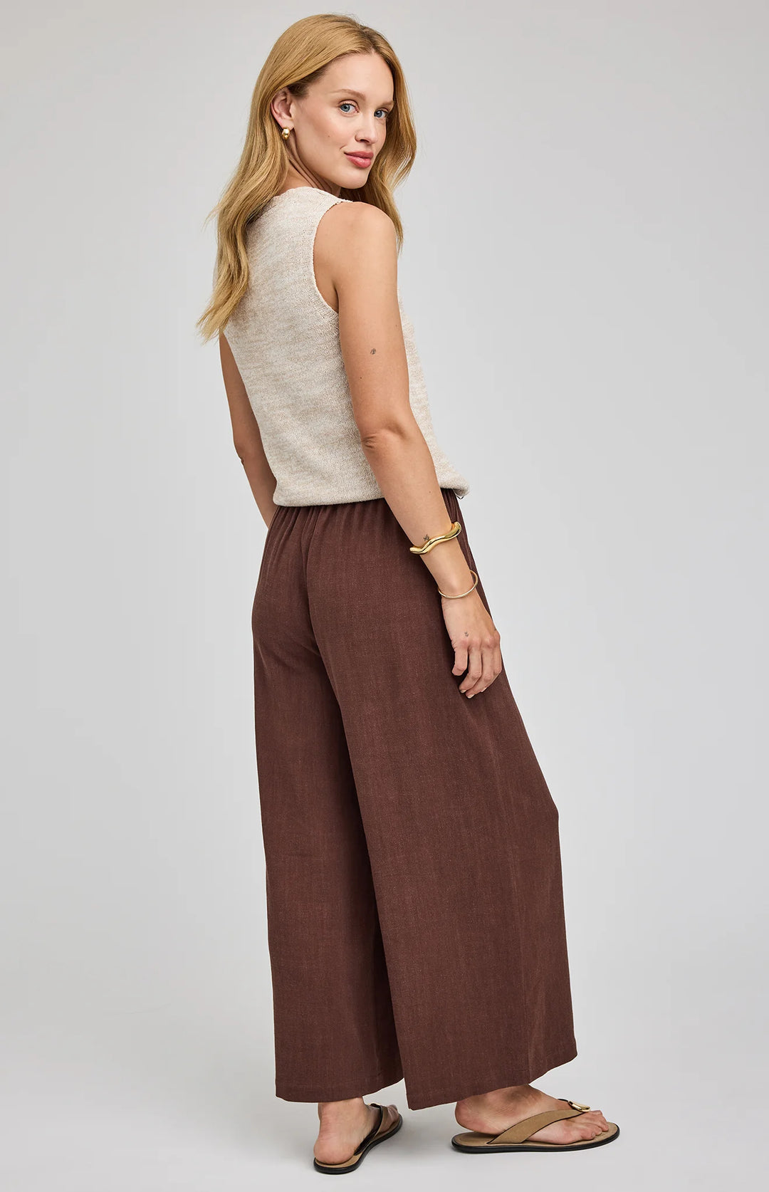 Arlo Espresso Linen Pant | Gentle Fawn