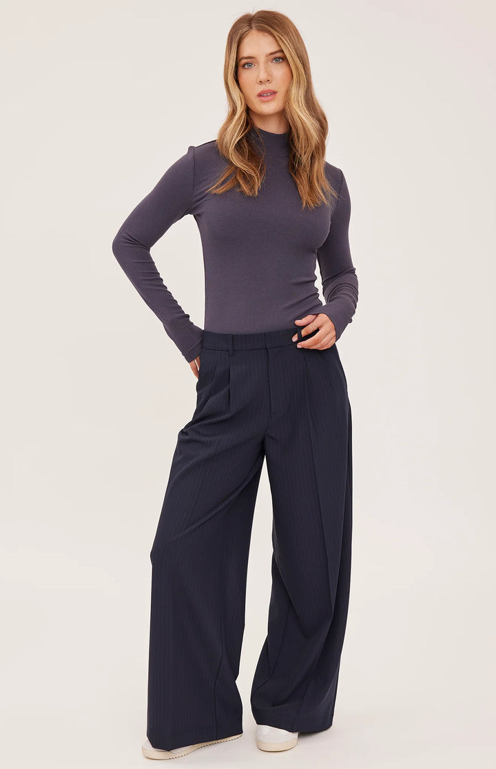 Collins Navy Pinstripe Pants | Gentle Fawn