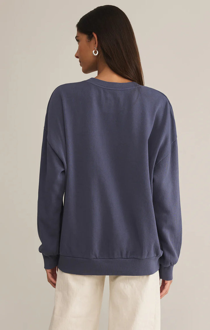 PRESALE Coastal Sunday Sweatshirt - Worn Blue