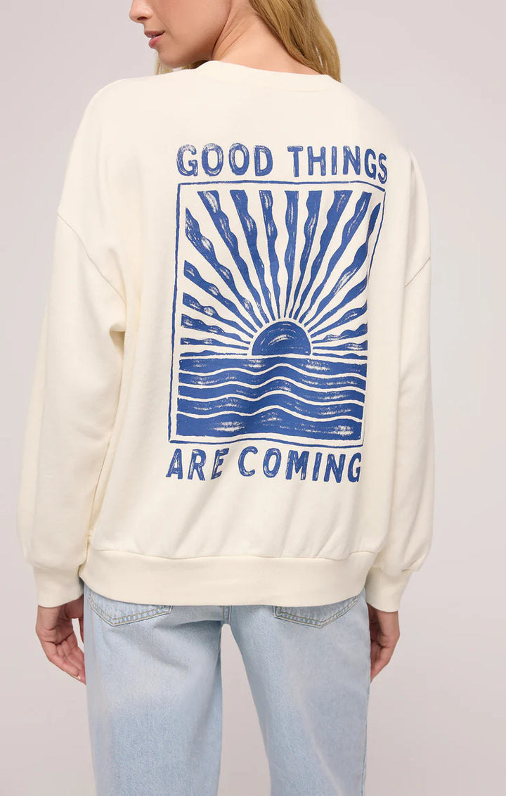 PRESALE Horizon Sunday Sweatshirt - Sea Salt