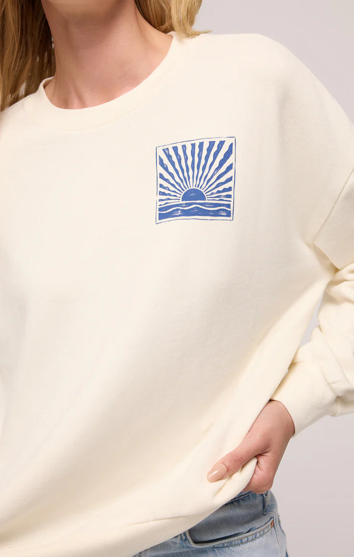 PRESALE Horizon Sunday Sweatshirt - Sea Salt