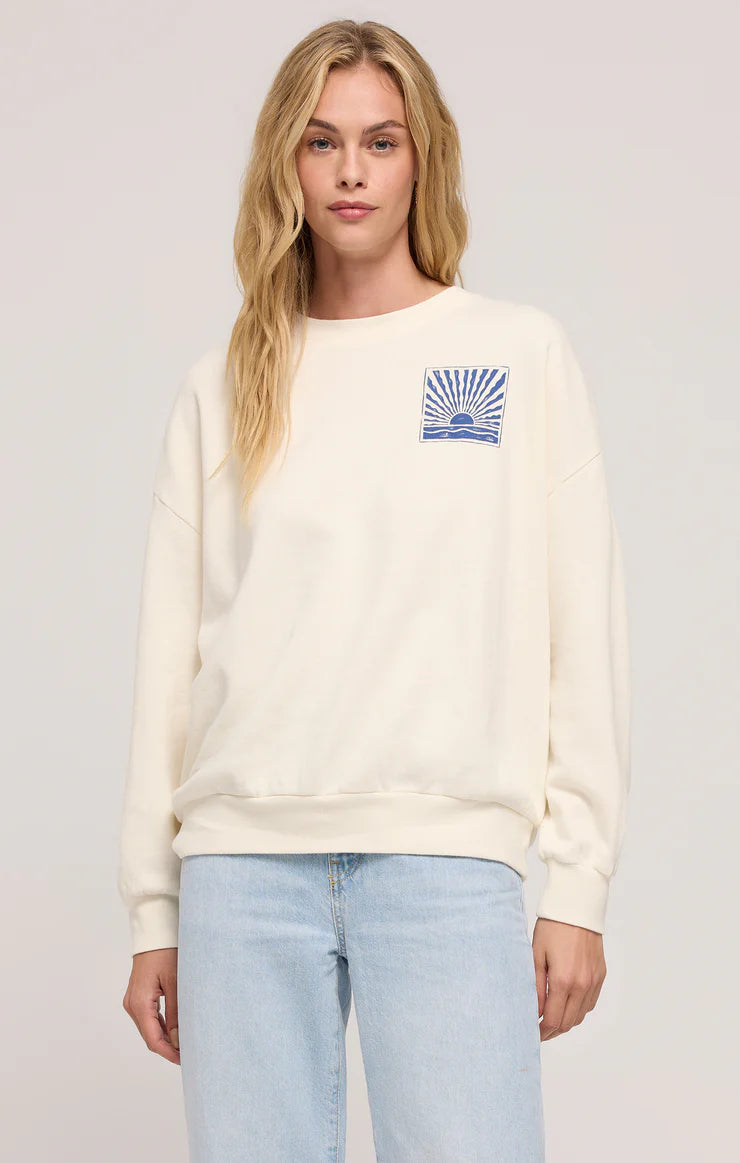 PRESALE Horizon Sunday Sweatshirt - Sea Salt