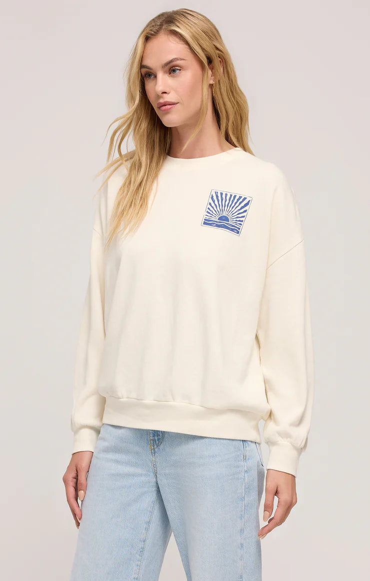 PRESALE Horizon Sunday Sweatshirt - Sea Salt