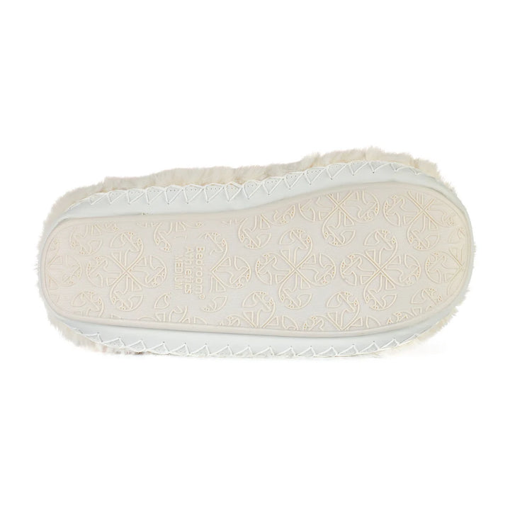 Harriet Faux Fur Slipper Boot - Cream | Bedroom Athletics