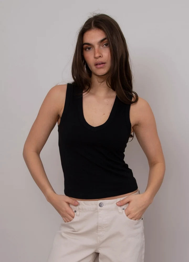 Maxim Sleevless Top - Black | RD Style
