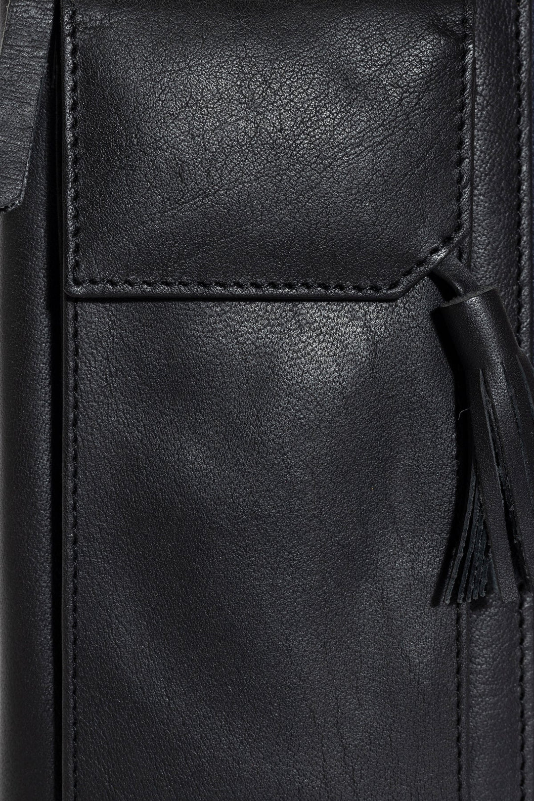 Three Fold Wallet Crossbody - Black | Risa Vancouver