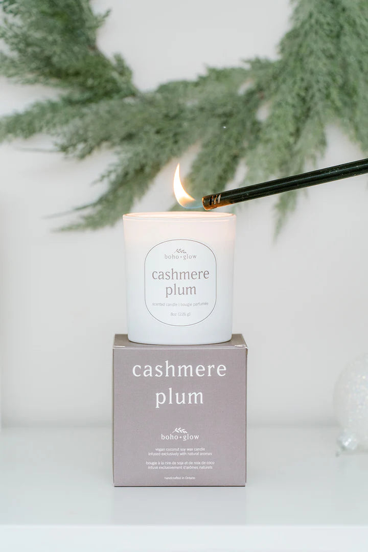 Cashmere Plum Candle | Boho + Glow