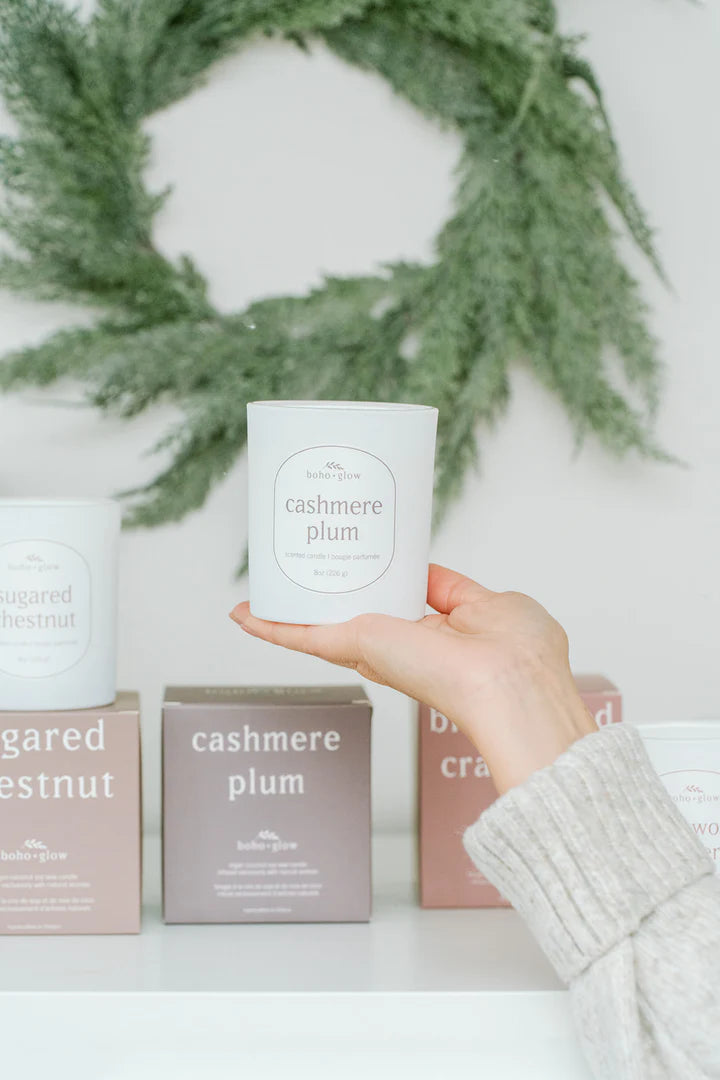 Cashmere Plum Candle | Boho + Glow