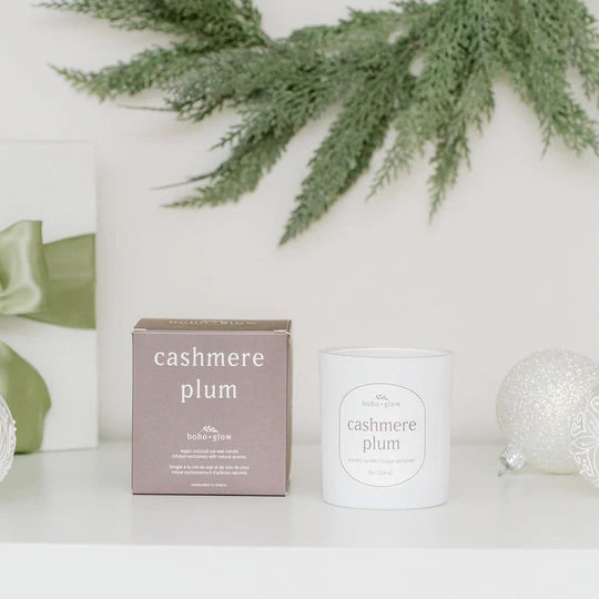 Cashmere Plum Candle | Boho + Glow