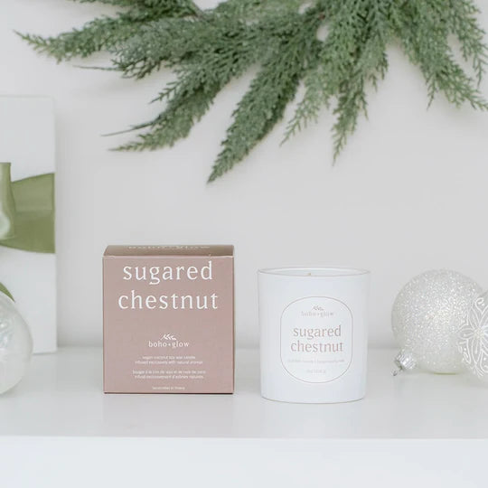 Sugared Chestnut Candle | Boho + Glow