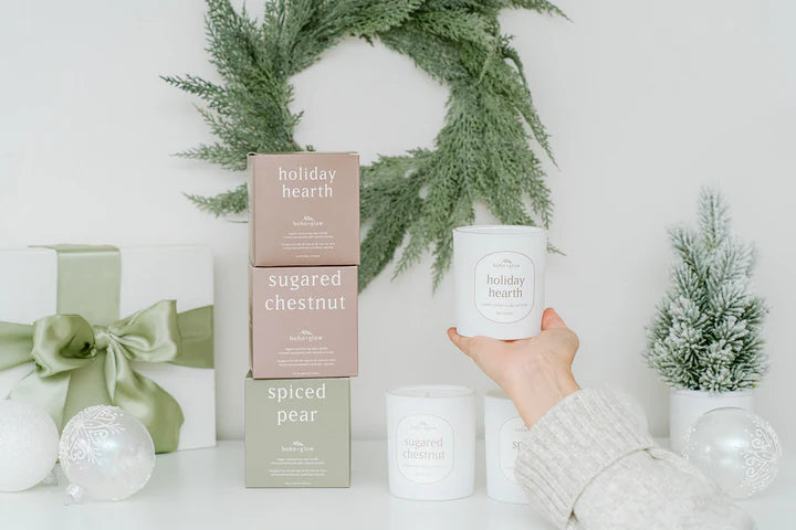 Holiday Hearth Candle | Boho + Glow