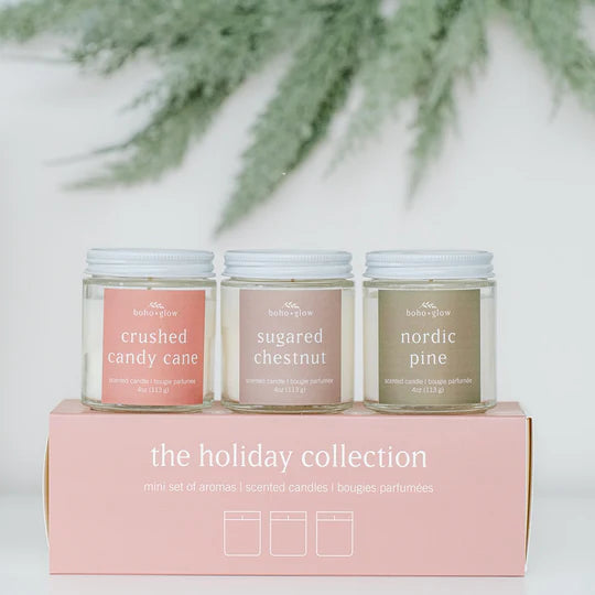 Holiday Classics Trio Candle Set | Boho + Glow