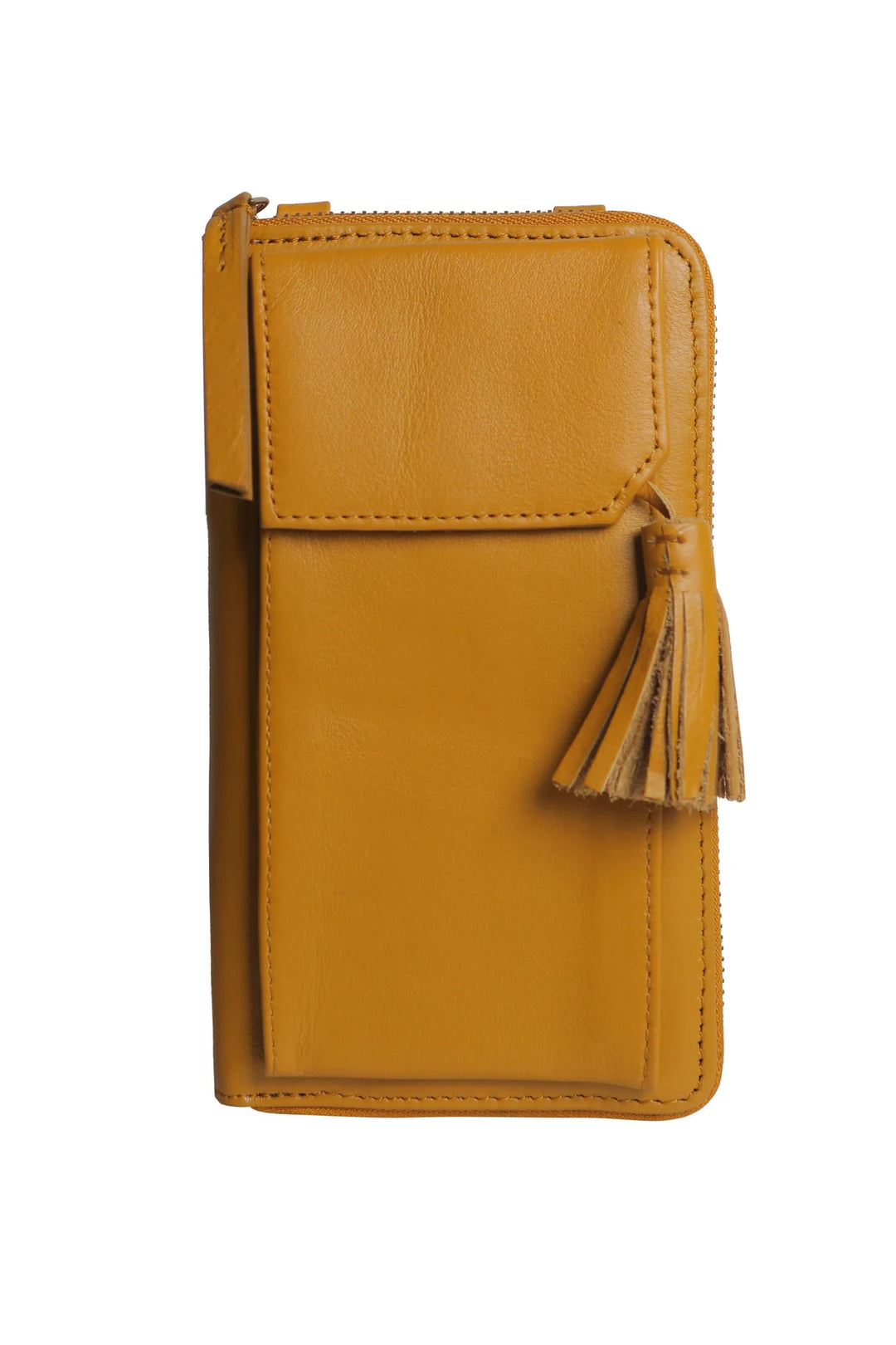 Three Fold Wallet Crossbody - Mustard | Risa Vancouver