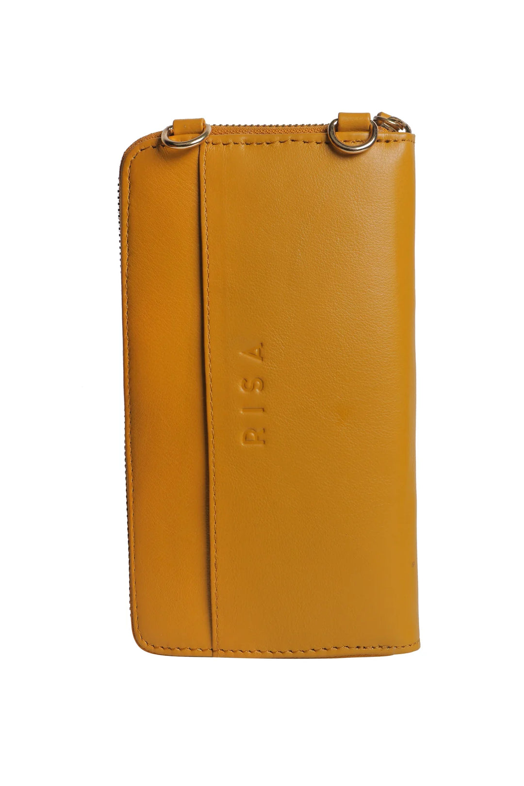 Three Fold Wallet Crossbody - Mustard | Risa Vancouver