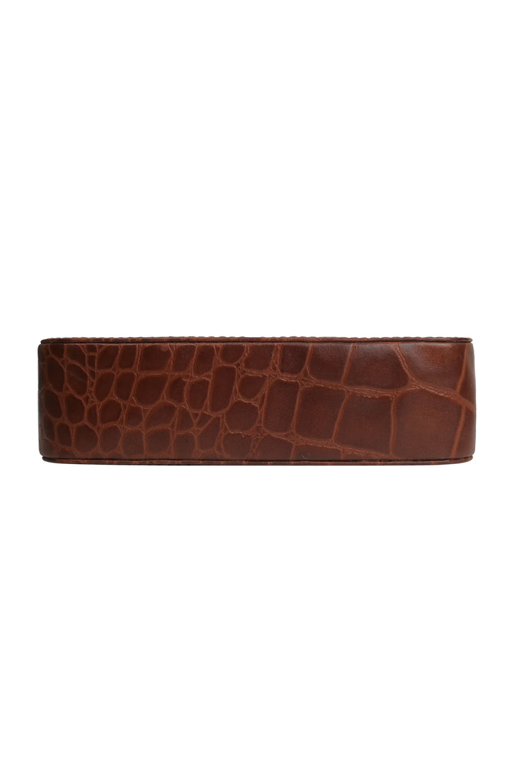 Judah Box Clutch - Brown | Risa Vancouver