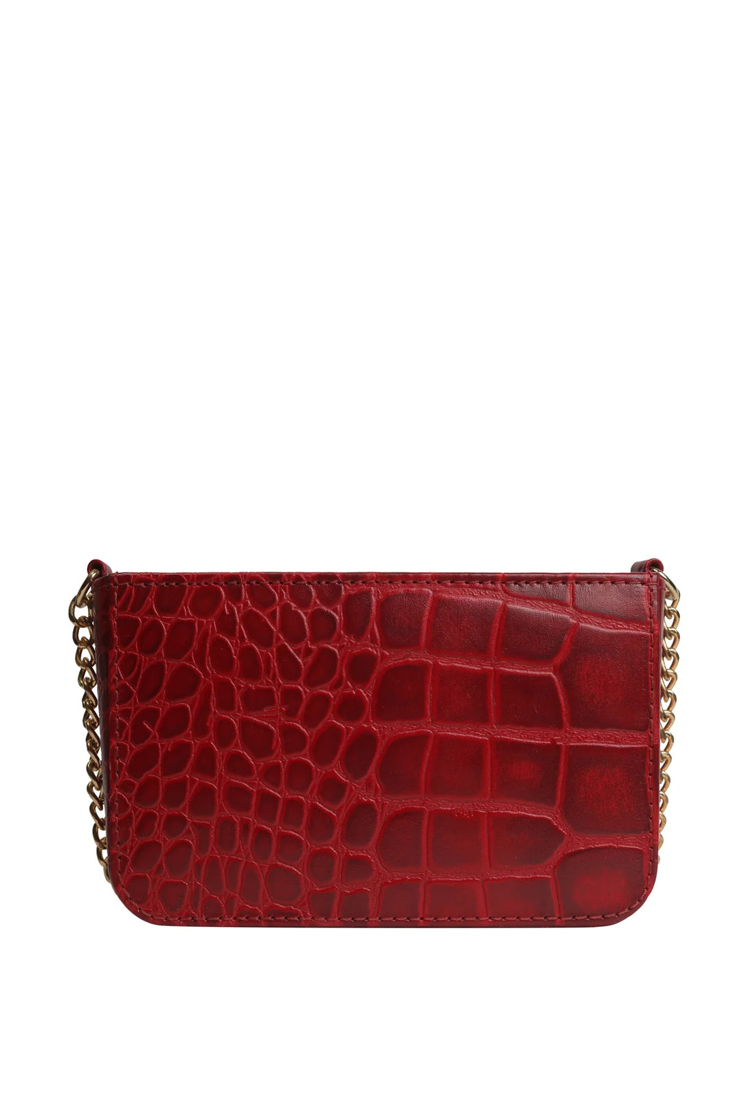 Judah Box Clutch - Burgundy | Risa Vancouver